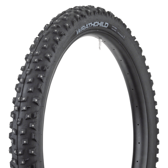 45NRTH Wrathchild Tire - 27.5x3.0 Tubeless Folding Black 60 TPI 252 Concave Carbide Studs