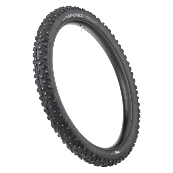 45NRTH Wrathchild Tire - 27.5x3.0 Tubeless Folding Black 60 TPI 252 Concave Carbide Studs