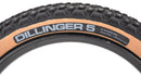 45NRTH Dillinger 5 Tire - 27.5x4.5 Tubeless Folding Tan 60 TPI 252 Concave Carbide Aluminum Studs-3