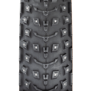 45NRTH Dillinger 5 Tire - 26x4.6 Tubeless Folding Tan 60 TPI 258 Concave Carbide Aluminum Studs