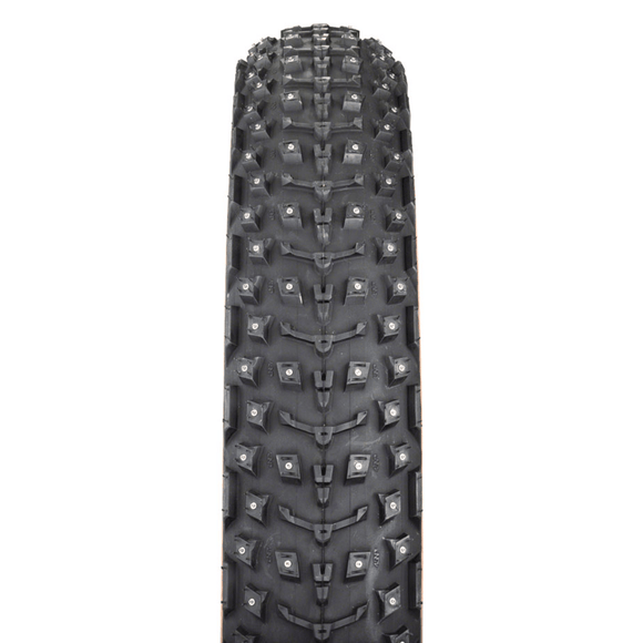 45NRTH Dillinger 5 Tire - 26x4.6 Tubeless Folding Tan 60 TPI 258 Concave Carbide Aluminum Studs
