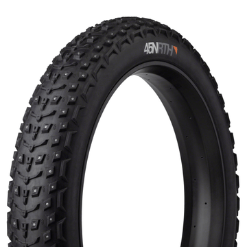 45NRTH Dillinger 5 Tire - 26x4.6 Tubeless Folding Black 120 TPI 258 Concave Carbide Aluminum Studs - The Bikesmiths