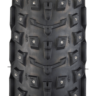 45NRTH Dillinger 5 Tire - 26x4.6 Tubeless Folding Black 120 TPI 258 Concave Carbide Aluminum Studs