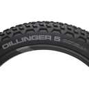 45NRTH Dillinger 5 Tire - 26x4.6 Tubeless Folding Black 120 TPI 258 Concave Carbide Aluminum Studs-3
