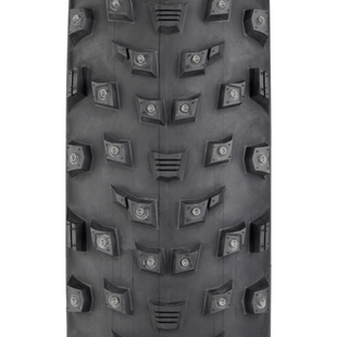 45NRTH Wrathlorde Tire - 26x4.2 Tubeless Folding Black 120 TPI 300 XL Concave Carbide Aluminum Studs