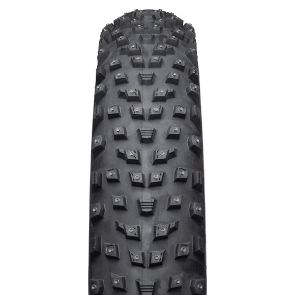 45NRTH Wrathlorde Tire - 26x4.2 Tubeless Folding Black 120 TPI 300 XL Concave Carbide Aluminum Studs
