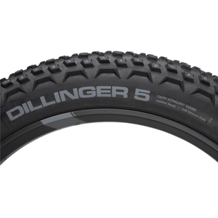 45NRTH Dillinger 5 Tire - 27.5x4.5 Tubeless Folding 120 TPI 252 Concave Carbide Aluminum Studs
