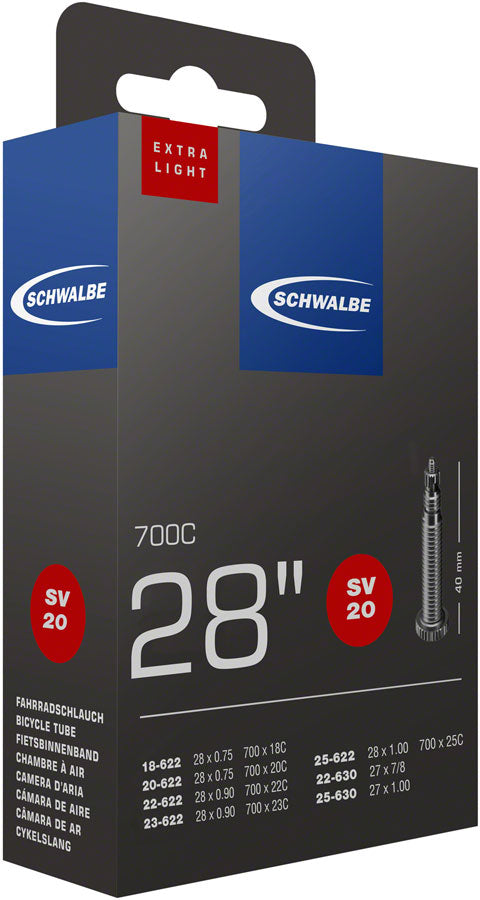 Schwalbe Extra Light Presta Tube 700x18-25 40mm Valve