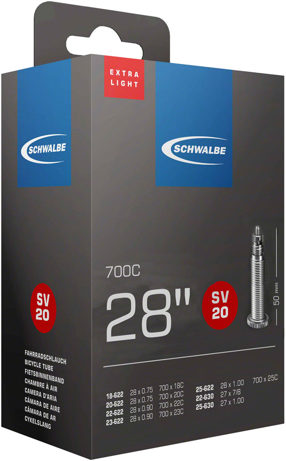 Schwalbe Extra Light Presta Tube 700x18-25 50mm Valve