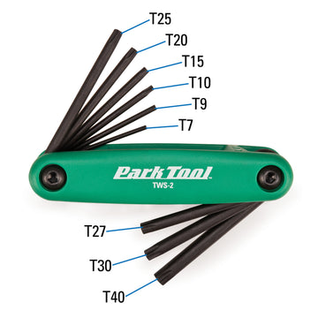 Park Tool TWS-2 Fold-Up Torx Compatible Wrench Set - 0