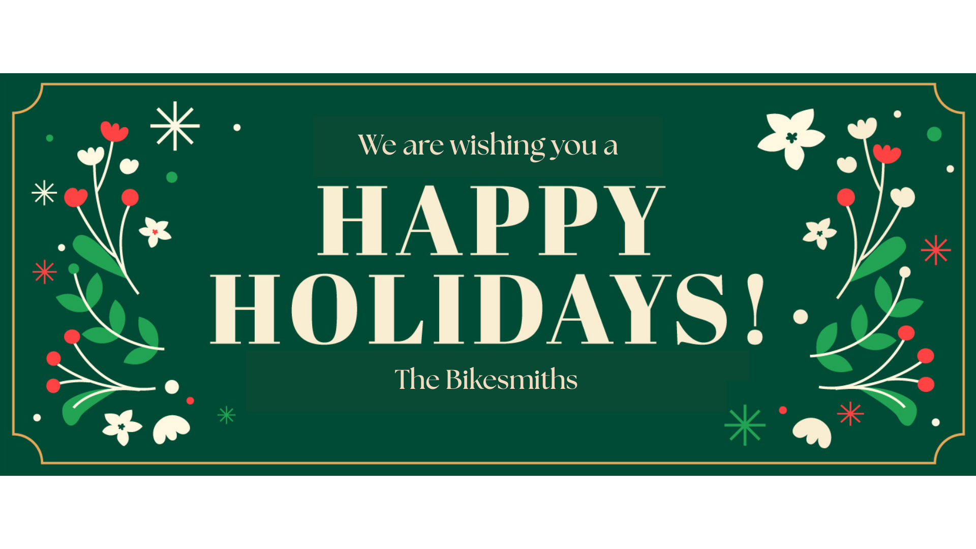 The bikesmiths holiday