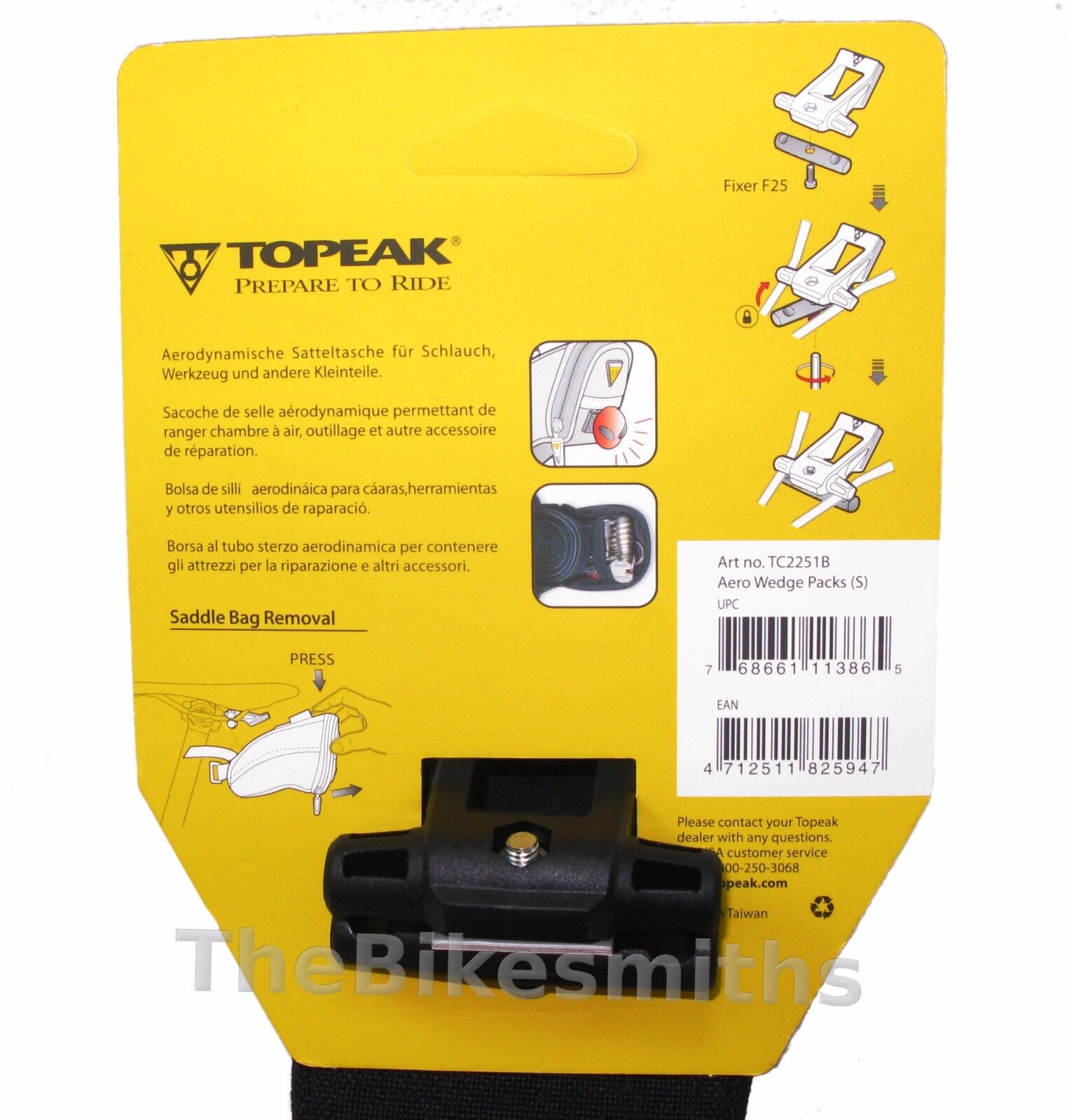 Topeak TC2251B Aero-Wedge Pack Small 40ci - The Bikesmiths