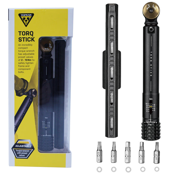Topeak TT2587 Torq Stick 2-10nm  5 Torx & Hex Tool Bits - The Bikesmiths