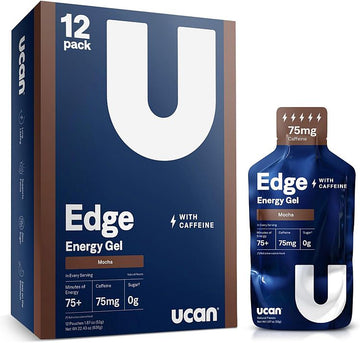 UCAN EDGE Ultimate Energy Gel Shots Box of 12 UCAN