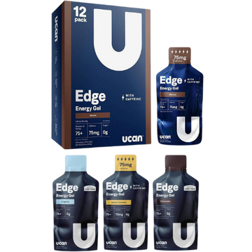 UCAN EDGE Ultimate Energy Gel Shots Box of 12 UCAN