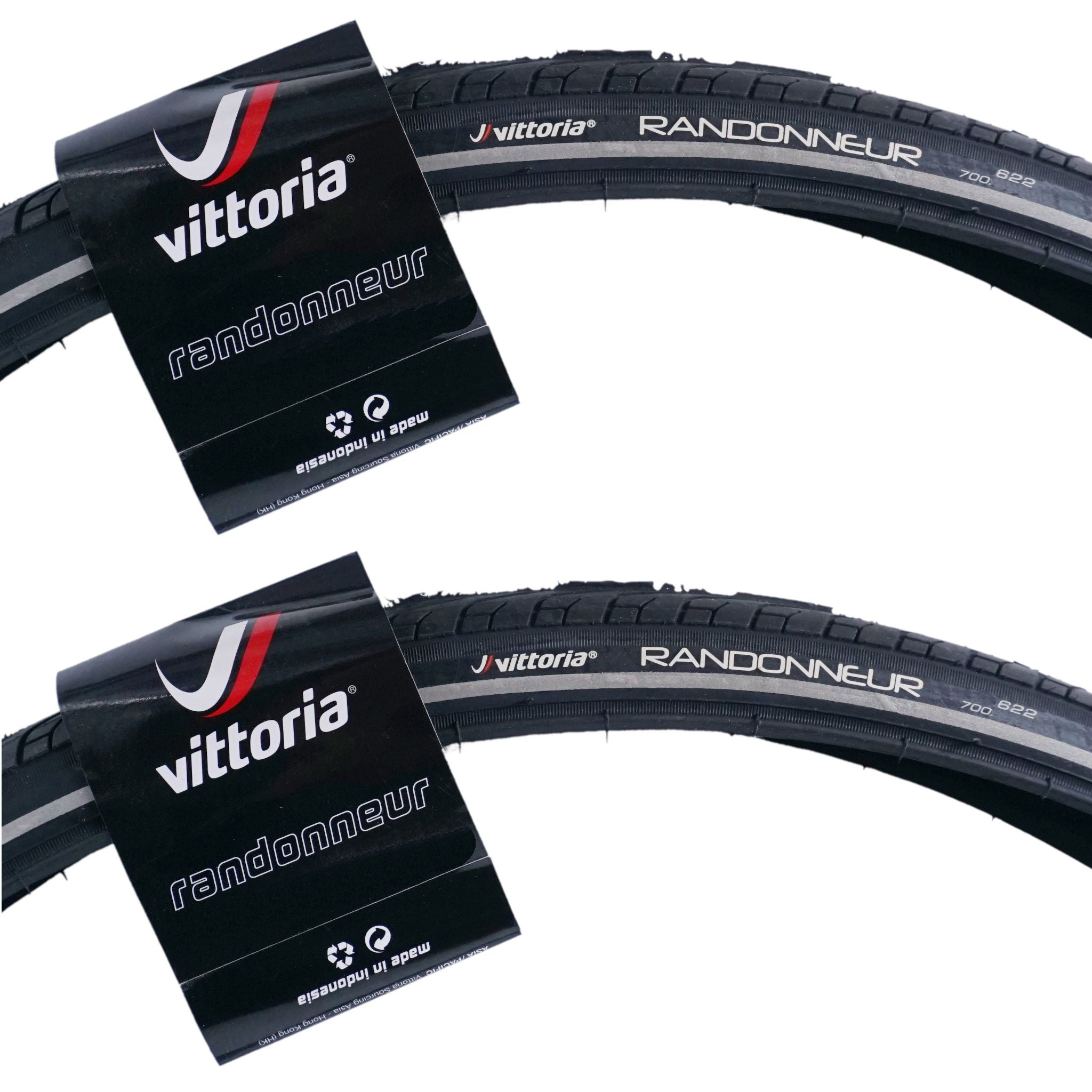 Vittoria Randonneur 700c Performance Road Tire with Reflective Strip - The Bikesmiths