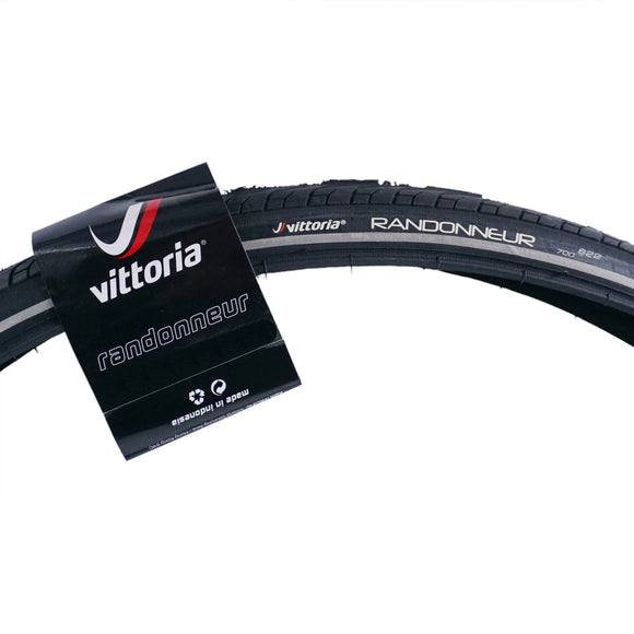 Vittoria Randonneur 700c Performance Road Tire with Reflective Strip - The Bikesmiths
