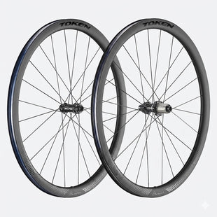 TOKEN Ventous Disc 700c Convertible 9x100 10x135 QR or 12x100 12x 142 TA XDR 36mm Carbon Centerlock Wheelset