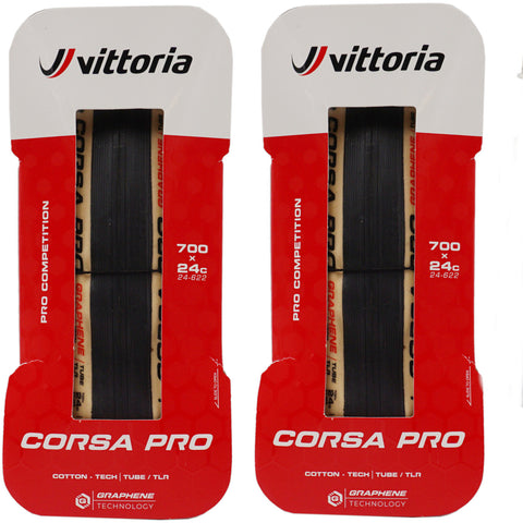 Image of Vittoria Corsa Pro 700c Tanwall Tubeless TLR Race Tire