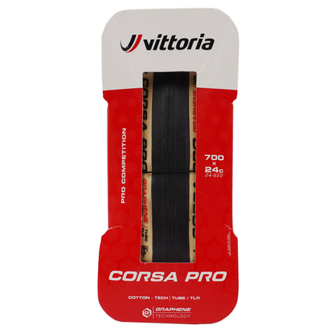 Image of Vittoria Corsa Pro 700c Tanwall Tubeless TLR Race Tire