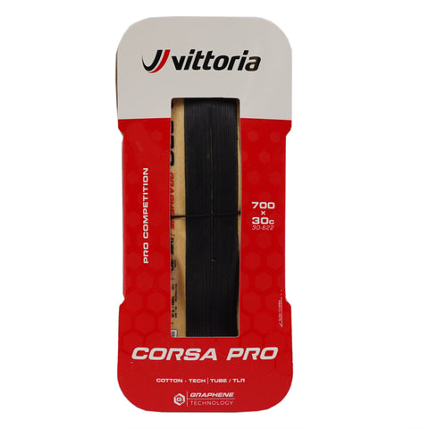 Image of Vittoria Corsa Pro 700c Tanwall Tubeless TLR Race Tire