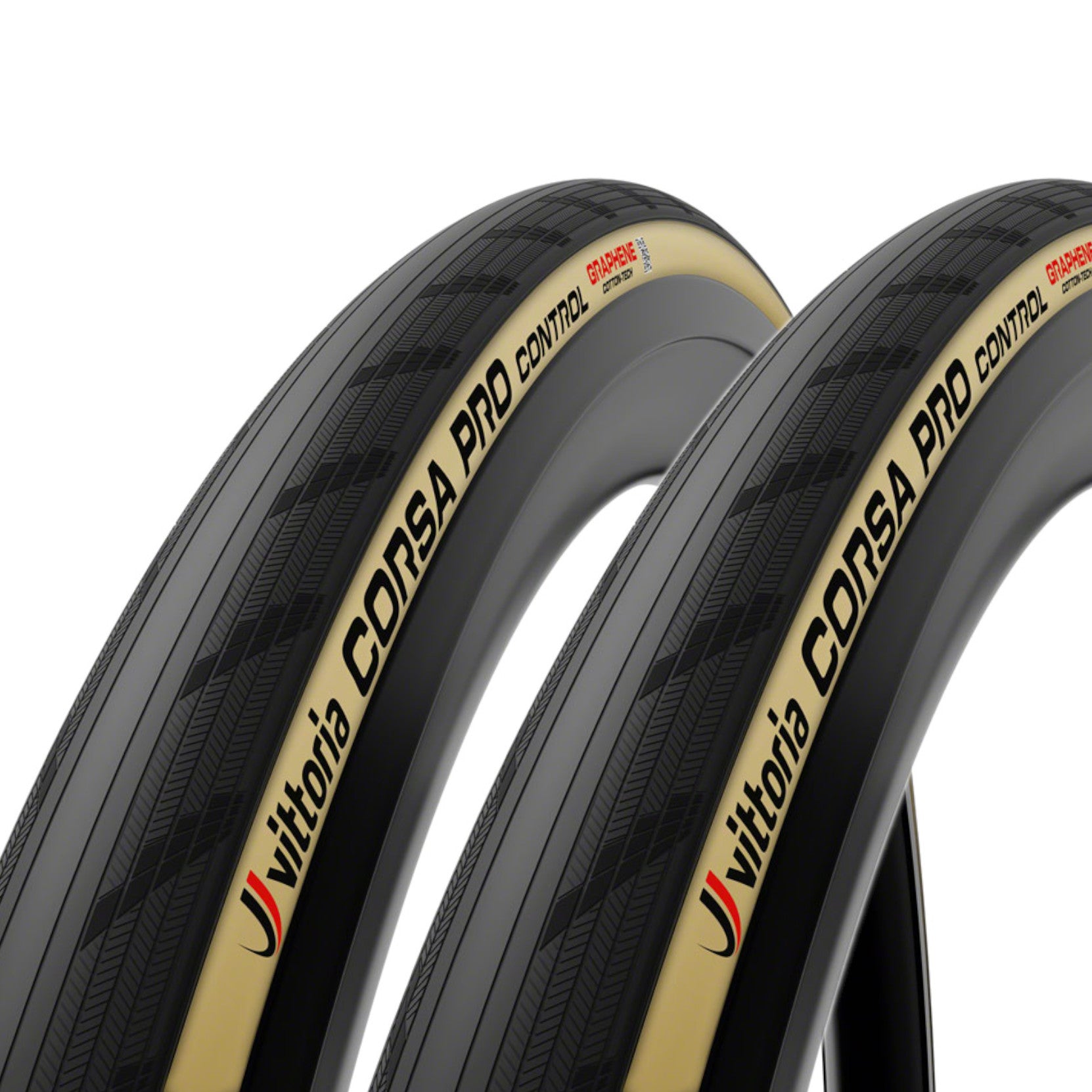 Vittoria Corsa Pro Control Tire 700c Tubeless Folding Black-Tan Tire - The Bikesmiths