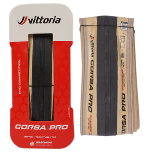 Vittoria Corsa Pro 700c Tanwall Tubeless TLR Race Tire - The Bikesmiths