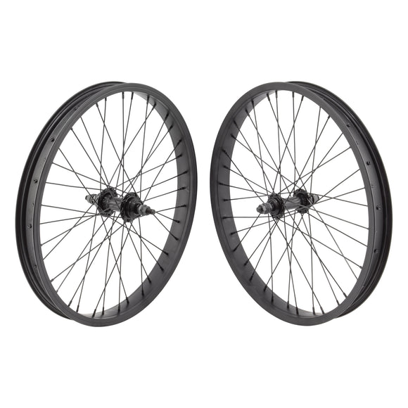 Wheel Master 20-inch Alloy Black BMX Wheelset ISO 406 - The Bikesmiths