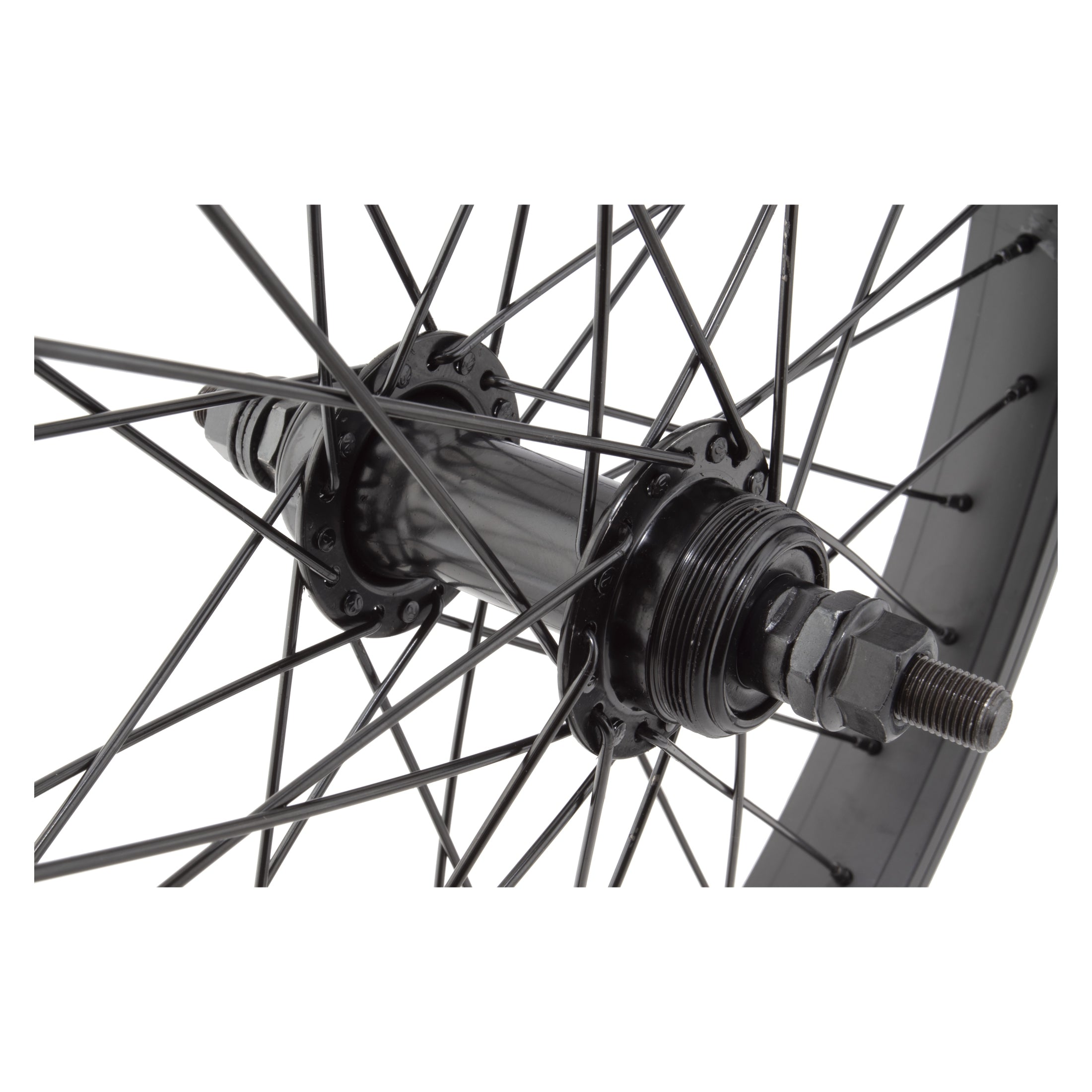Wheel Master 20-inch Alloy Black BMX Wheelset ISO 406