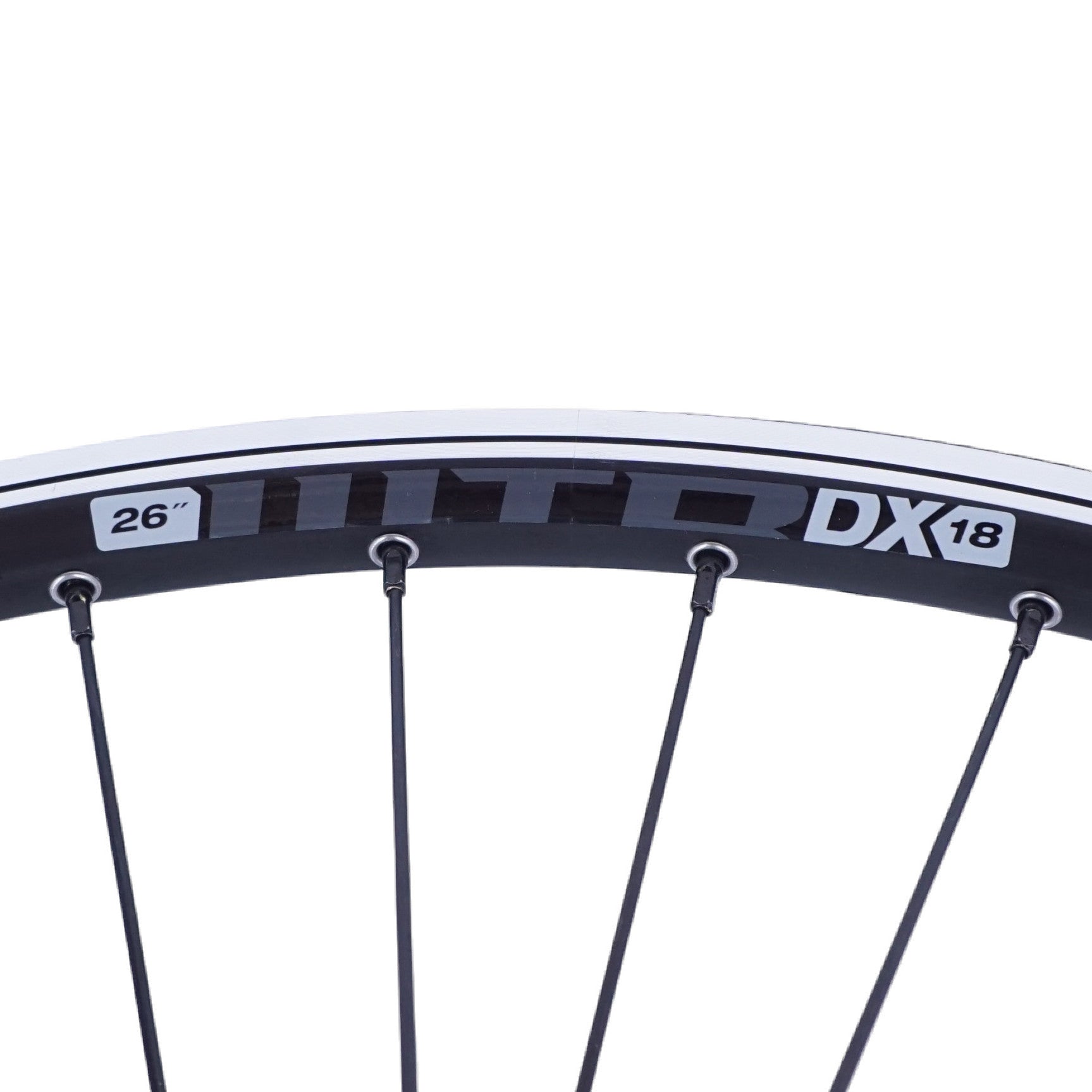 26 Inch Rear WTB DX18 / Shimano TX505 Black QR Center Lock Disc 8-10 Speed Wheel