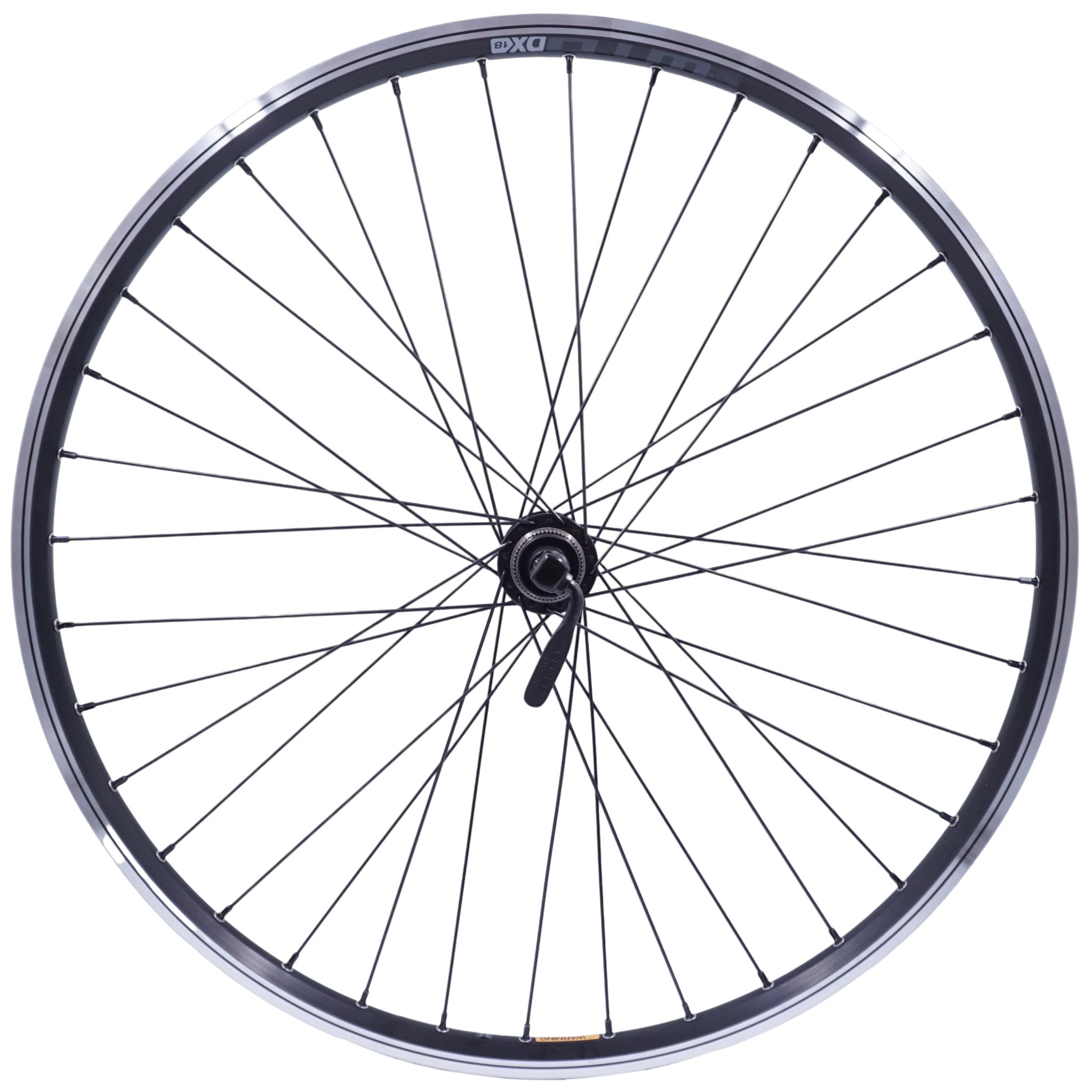 26 Inch Front WTB DX18 / Shimano TX505 Black QR Center Lock Disc MTB Wheel - The Bikesmiths