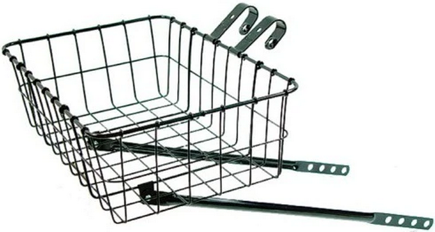 Wald Front Bicycle Basket Black or Silver 15x10x4-3/4" - The Bikesmiths
