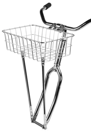 Wald Front Bicycle Basket Black or Silver 15x10x4-3/4" - The Bikesmiths