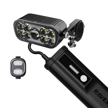 Ravemen XR-6000 1500/6000 Lumen Headlight W/ Battery Pack Ravemen