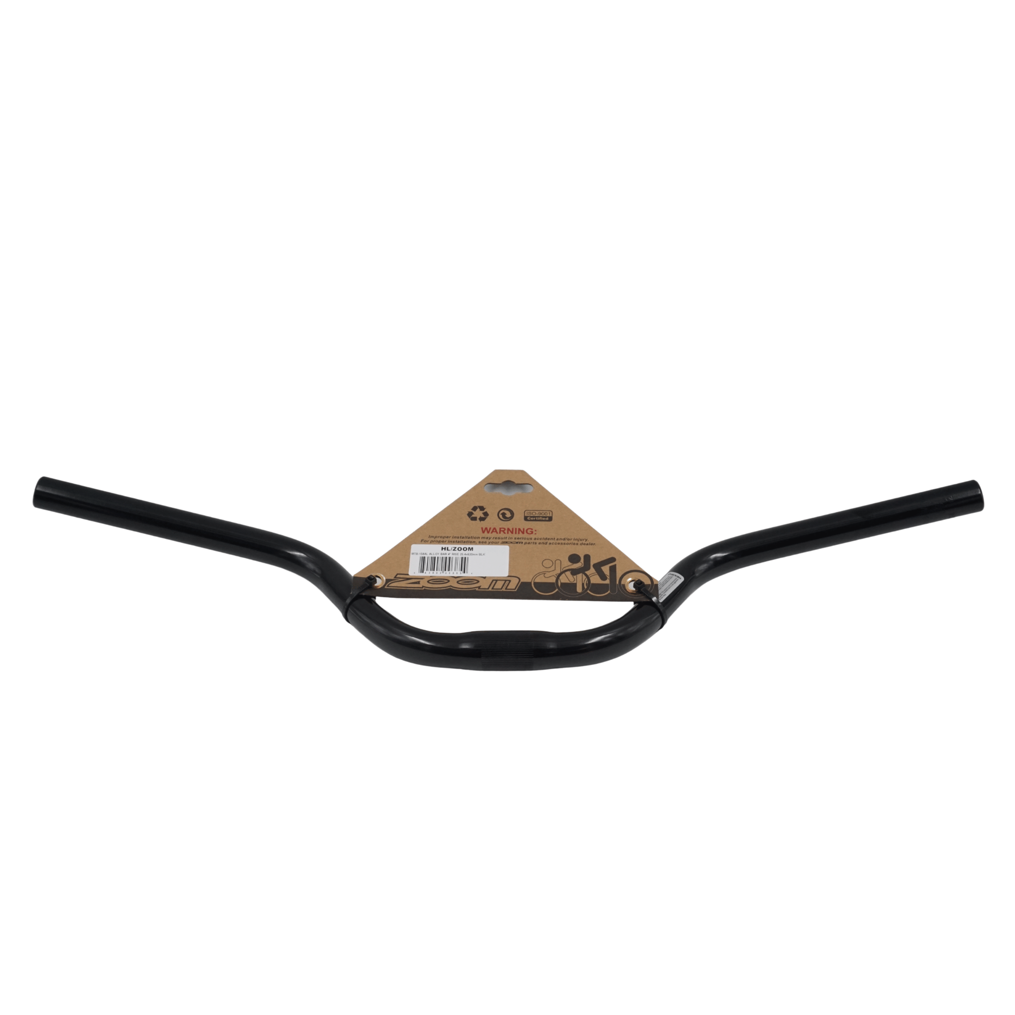 ZOOM Mountain Bike Handlebar 25.4mm Clamp 100mm Rise
