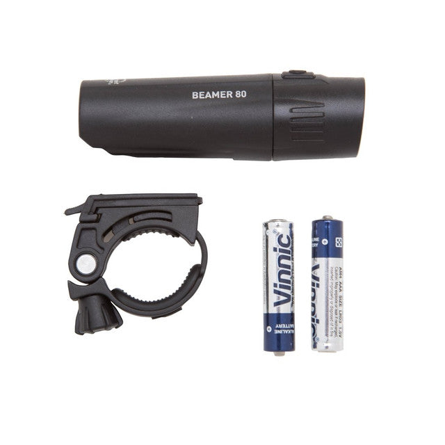 Planet Bike Beamer 80 + Grateful Red Light Set Battery Black