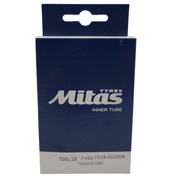 Mitas Presta Tube 700x23-28 60mm Threaded Valve - The Bikesmiths