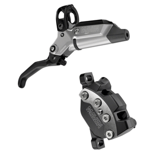 SRAM Maven Ultimate Stealth Disc Brake and Lever Post Mount 4 Piston Aluminum Lever Titanium Hardware Black/Silver A1