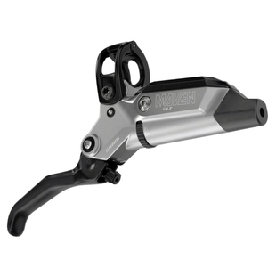 SRAM Maven Ultimate Stealth Disc Brake and Lever Post Mount 4 Piston Aluminum Lever Titanium Hardware Black/Silver A1