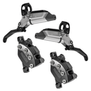 SRAM Maven Ultimate Stealth Disc Brake and Lever Post Mount 4 Piston Aluminum Lever Titanium Hardware Black/Silver A1-7