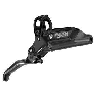 SRAM Maven Silver Disc Brake and Lever - Post Mount 4-Piston Aluminum Lever SS Hardware Black A1