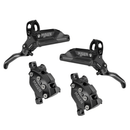 SRAM Maven Silver Disc Brake and Lever - Post Mount 4-Piston Aluminum Lever SS Hardware Black A1-4