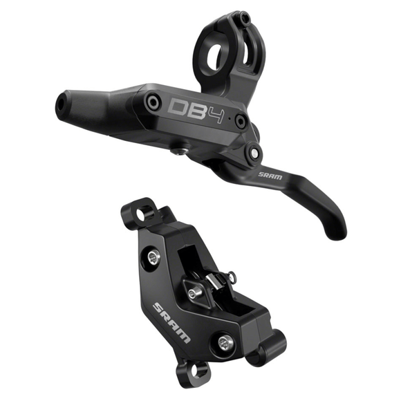 SRAM DB4 Disc Brake and Lever - Post Mount 4-Piston Aluminum Lever Diffusion Black A1