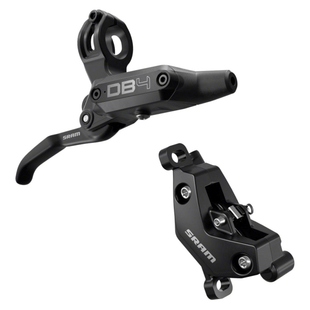 SRAM DB4 Disc Brake and Lever - Post Mount 4-Piston Aluminum Lever Diffusion Black A1 - The Bikesmiths