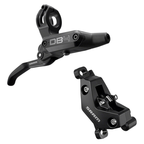 SRAM DB4 Disc Brake and Lever - Post Mount 4-Piston Aluminum Lever Diffusion Black A1