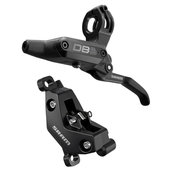 SRAM DB6 Disc Brake and Lever - Post Mount 4-Piston Aluminum Lever Diffusion Black A1