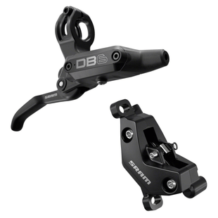 SRAM DB6 Disc Brake and Lever - Post Mount 4-Piston Aluminum Lever Diffusion Black A1