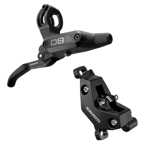 SRAM DB6 Disc Brake and Lever - Post Mount 4-Piston Aluminum Lever Diffusion Black A1