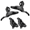 SRAM DB6 Disc Brake and Lever - Post Mount 4-Piston Aluminum Lever Diffusion Black A1-9