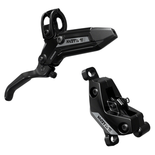 SRAM Motive Silver Disc Brake and Lever - Post Mount 4-Piston Aluminum Lever Black A1